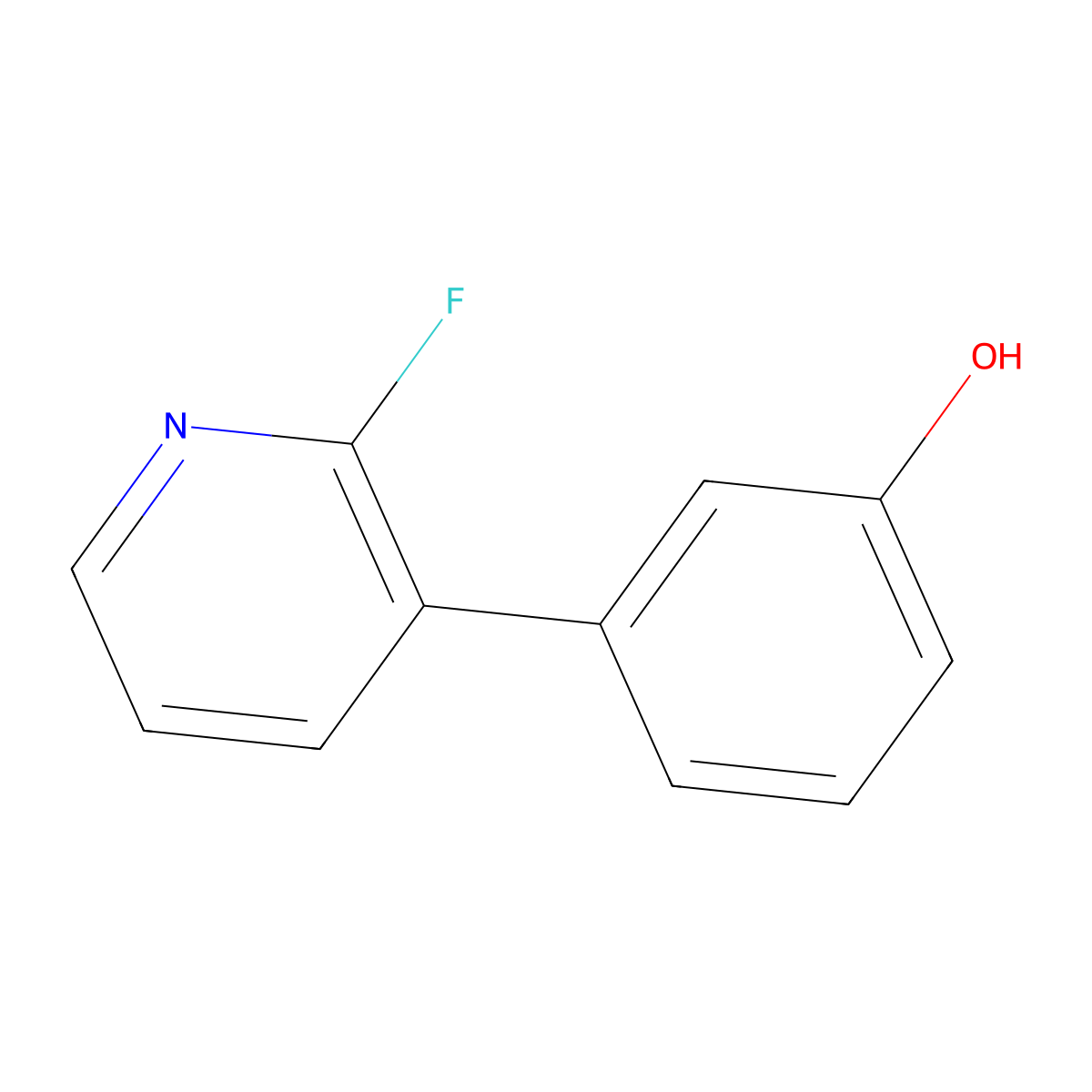 3-(2-Fluoropyridin-3-yl)phenol molecular structure, CAS 2060006-61-1