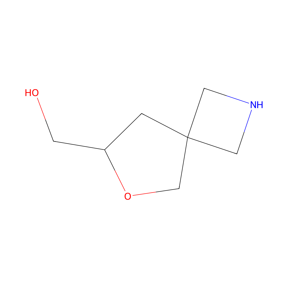 {6-Oxa-2-azaspiro[3.4]octan-7-yl}methanol molecular structure, CAS 2060006-64-4