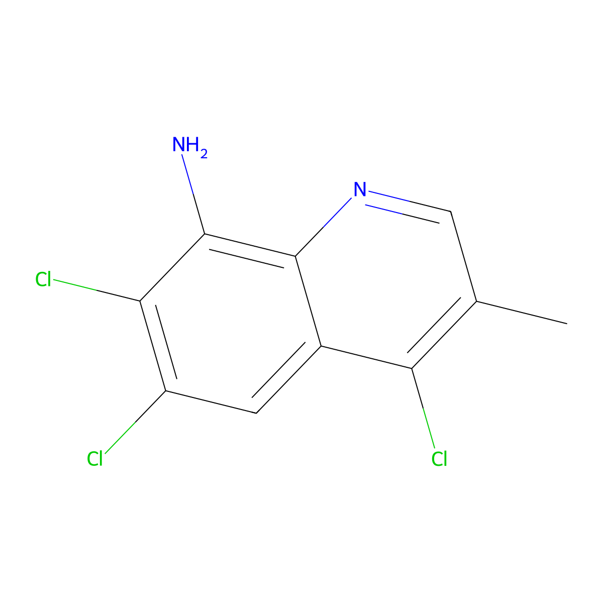 4,6,7-Trichloro-3-methylquinolin-8-amine molecular structure, CAS 2060006-77-9