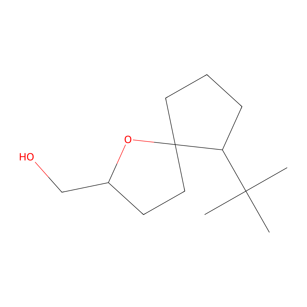 {6-Tert-butyl-1-oxaspiro[4.4]nonan-2-yl}methanol molecular structure, CAS 2060007-26-1