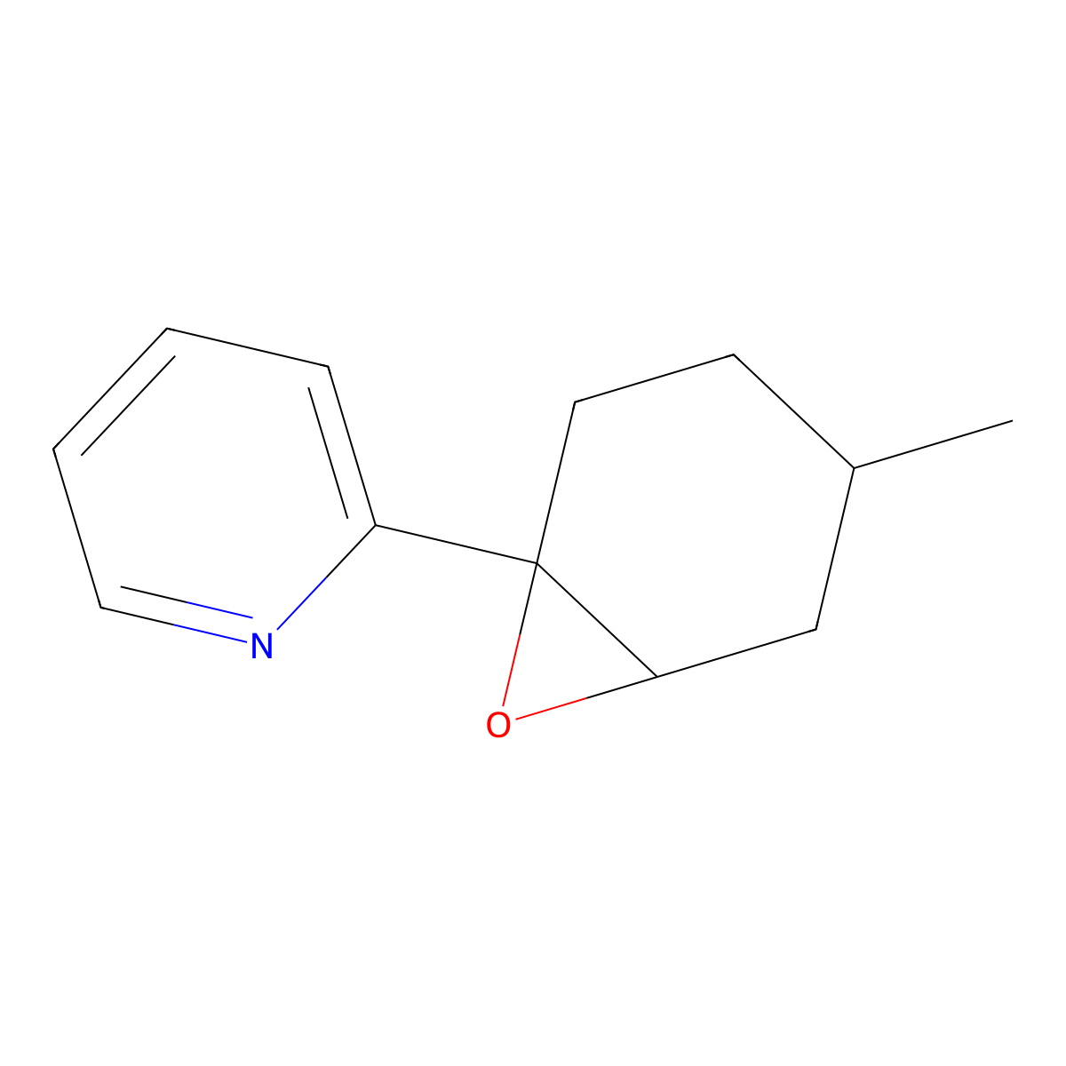 2-{4-Methyl-7-oxabicyclo[4.1.0]heptan-1-yl}pyridine molecular structure, CAS 2060007-52-3