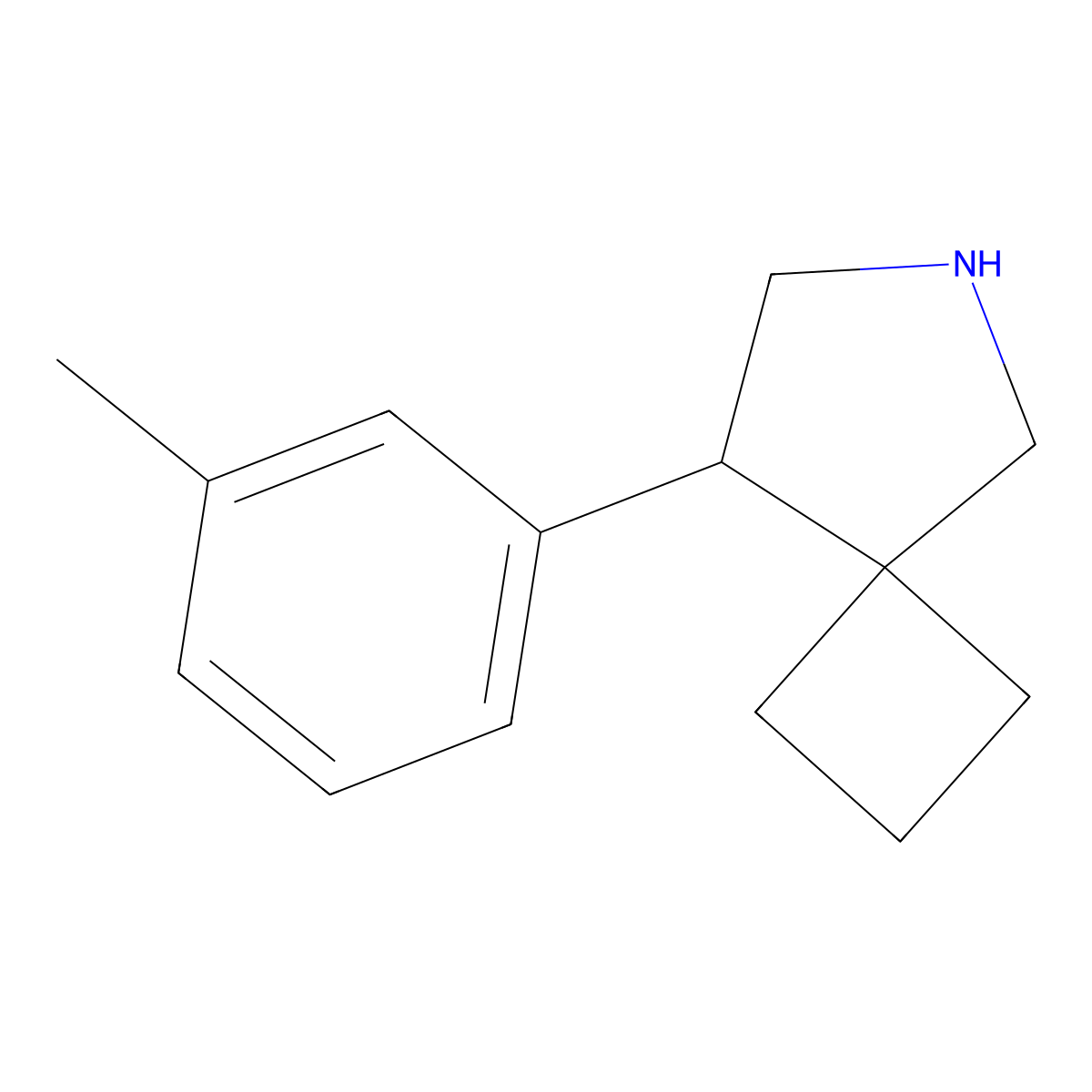 8-(3-Methylphenyl)-6-azaspiro[3.4]octane molecular structure, CAS 2060007-55-6