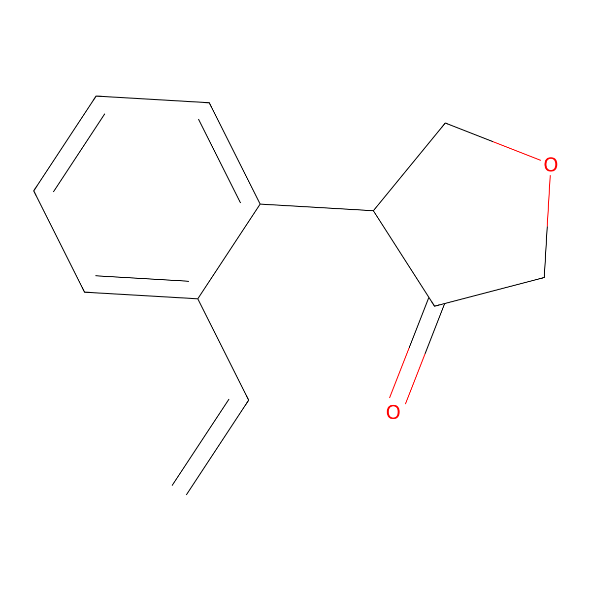 4-(2-Ethenylphenyl)oxolan-3-one molecular structure, CAS 2060007-56-7