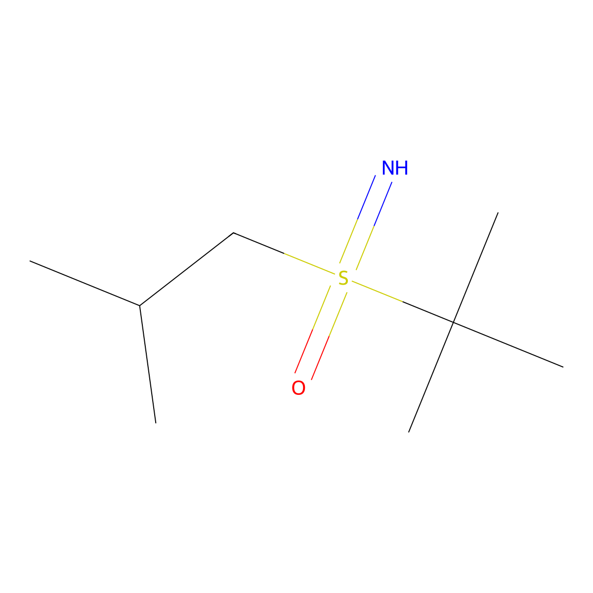 tert-Butyl(imino)(2-methylpropyl)-lambda6-sulfanone molecular structure, CAS 2060007-64-7