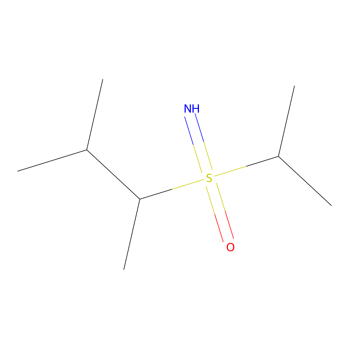 Imino(3-methylbutan-2-yl)(propan-2-yl)-lambda6-sulfanone molecular structure, CAS 2060007-69-2