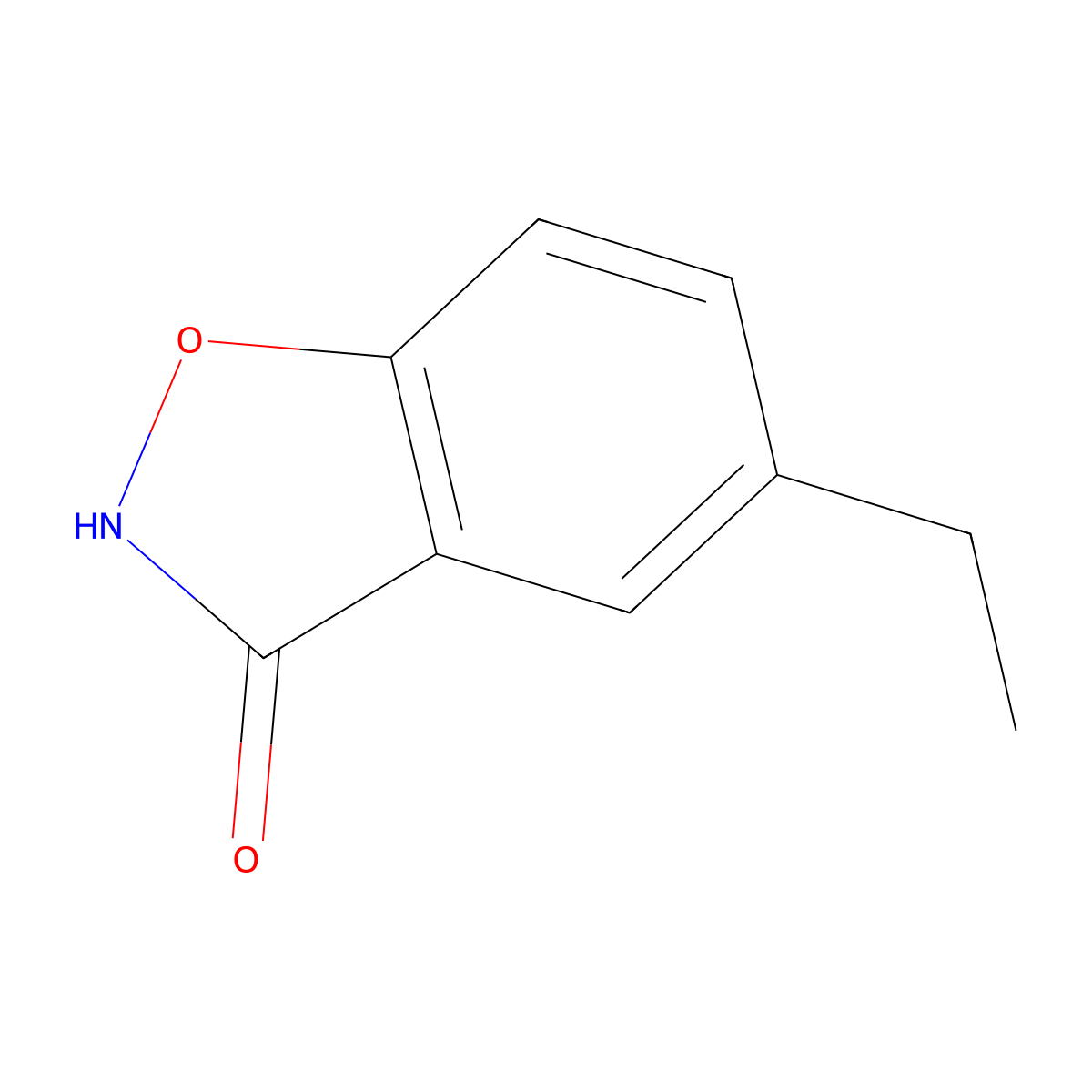 5-Ethyl-1,2-benzoxazol-3-ol molecular structure, CAS 2060007-74-9