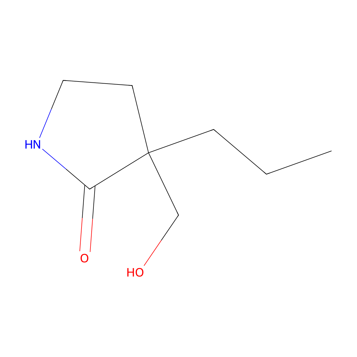 3-(Hydroxymethyl)-3-propylpyrrolidin-2-one molecular structure, CAS 2060007-80-7