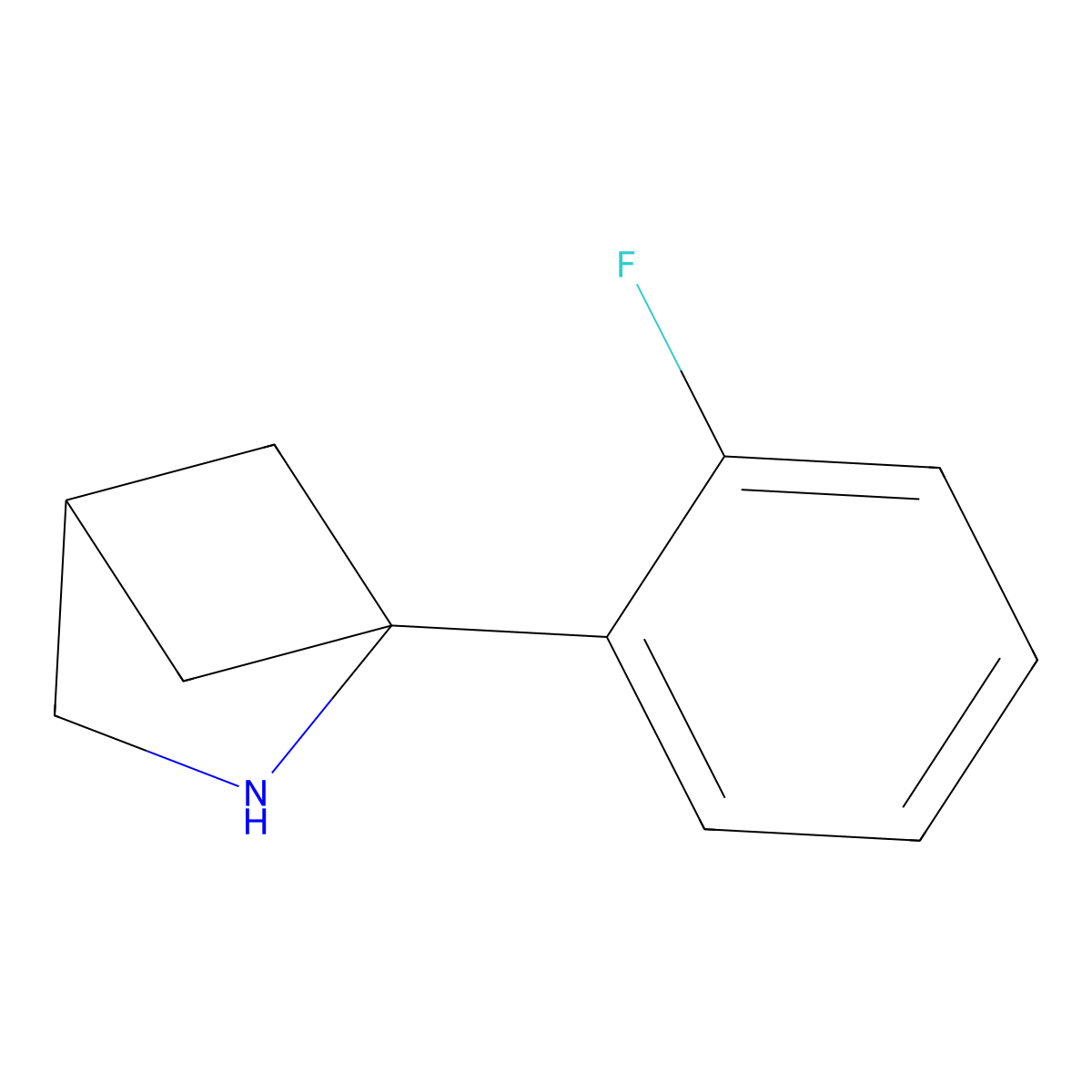1-(2-Fluorophenyl)-2-azabicyclo[2.1.1]hexane molecular structure, CAS 2060007-86-3