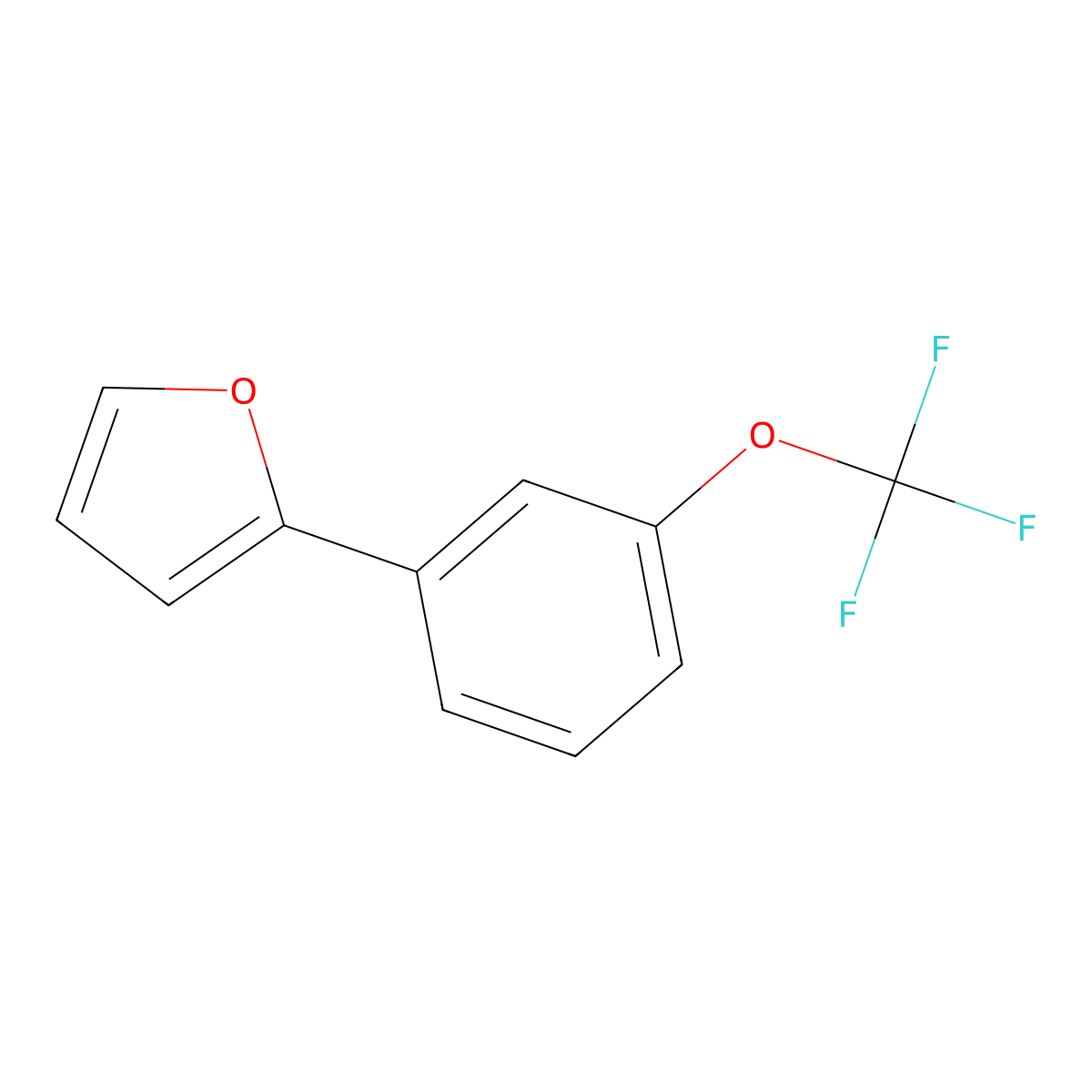 2-[3-(Trifluoromethoxy)phenyl]furan molecular structure, CAS 2060007-99-8
