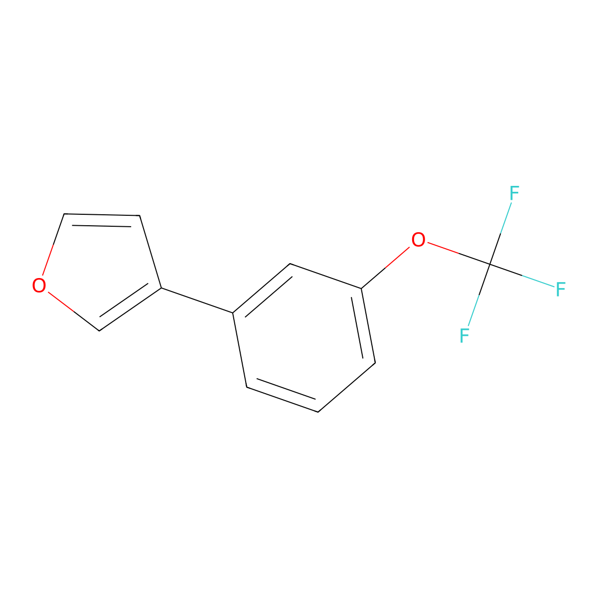 3-[3-(Trifluoromethoxy)phenyl]furan molecular structure, CAS 2060008-15-1