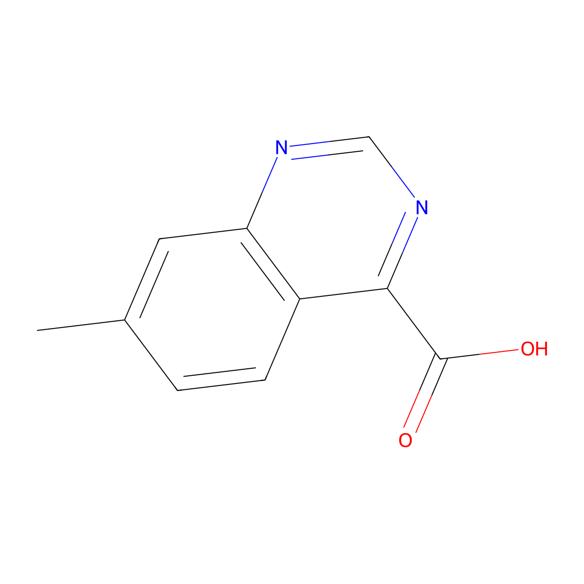 7-Methylquinazoline-4-carboxylic acid molecular structure, CAS 2060008-19-5