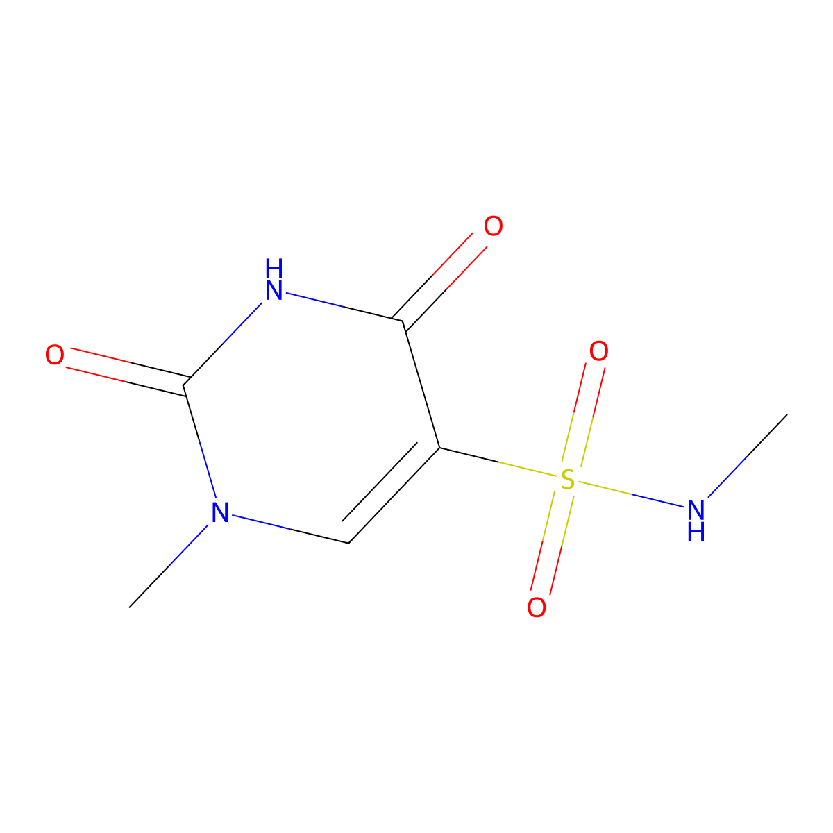 N,1-Dimethyl-2,4-dioxo-1,2,3,4-tetrahydropyrimidine-5-sulfonamide molecular structure, CAS 2060008-27-5