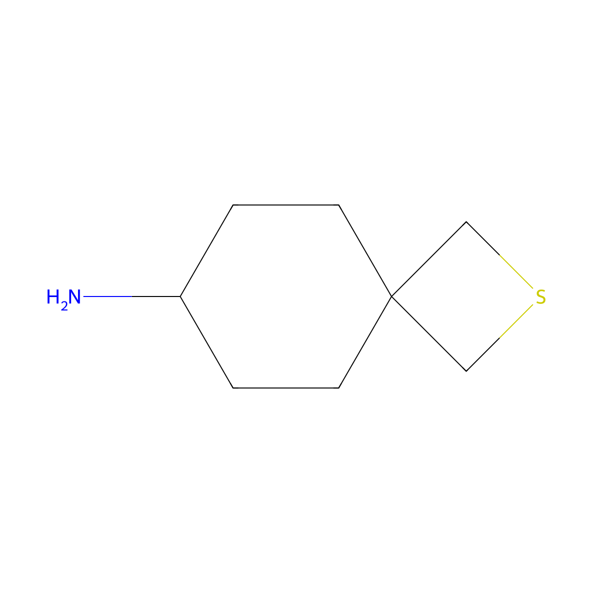 2-Thiaspiro[3.5]nonan-7-amine molecular structure, CAS 2060008-35-5