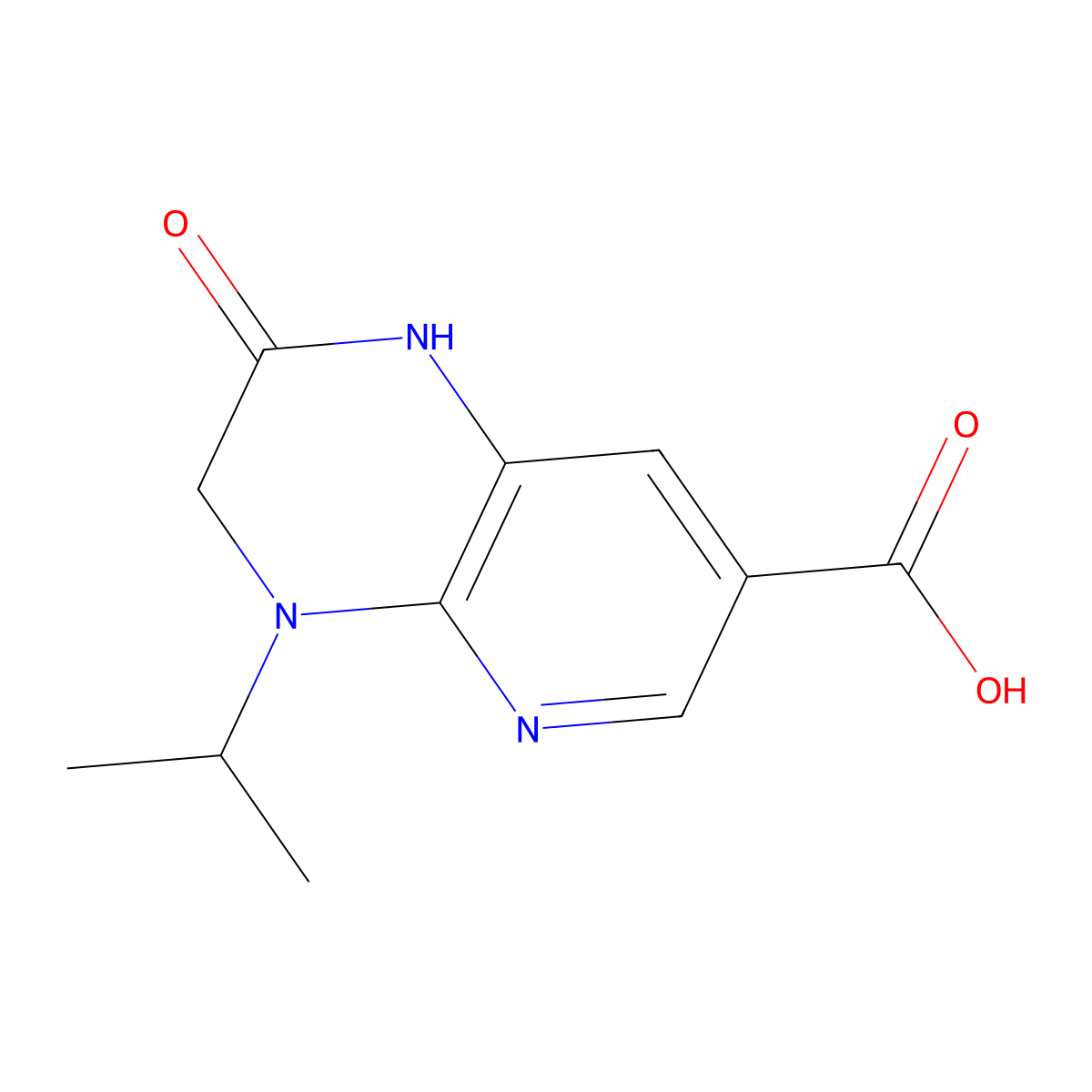 2-Oxo-4-(propan-2-yl)-1H,2H,3H,4H-pyrido[2,3-b]pyrazine-7-carboxylic acid molecular structure, CAS 2060008-71-9