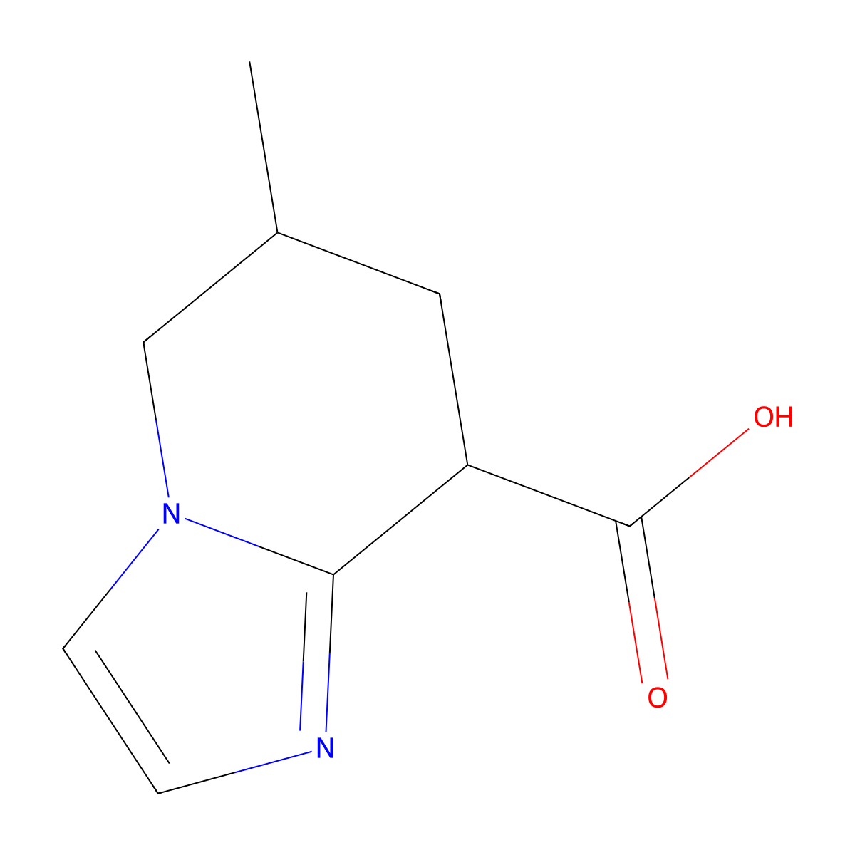 6-Methyl-5H,6H,7H,8H-imidazo[1,2-a]pyridine-8-carboxylic acid molecular structure, CAS 2060008-74-2