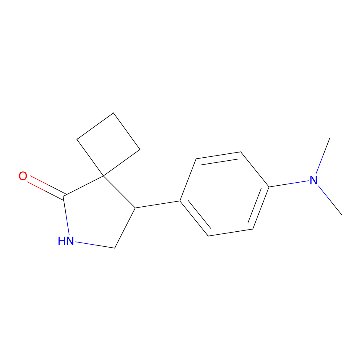 8-[4-(Dimethylamino)phenyl]-6-azaspiro[3.4]octan-5-one molecular structure, CAS 2060008-80-0