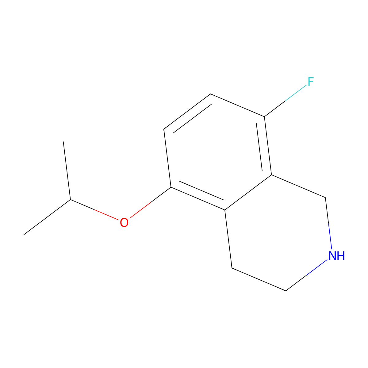 8-Fluoro-5-(propan-2-yloxy)-1,2,3,4-tetrahydroisoquinoline molecular structure, CAS 2060008-89-9