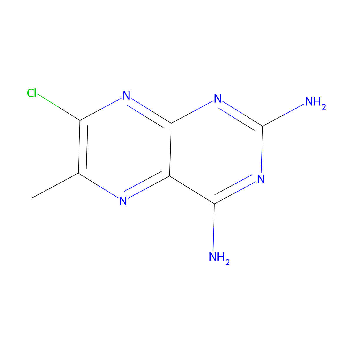 7-Chloro-6-methylpteridine-2,4-diamine molecular structure, CAS 2060008-95-7