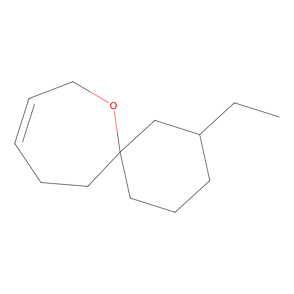 2-Ethyl-7-oxaspiro[5.6]dodec-9-ene molecular structure, CAS 2060008-96-8