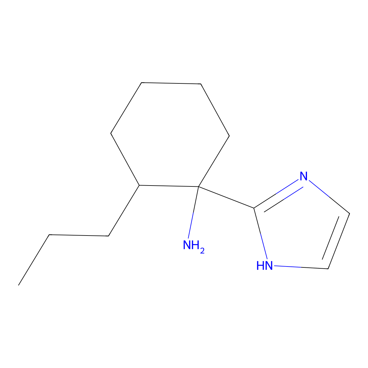 1-(1H-Imidazol-2-yl)-2-propylcyclohexan-1-amine molecular structure, CAS 2060009-03-0