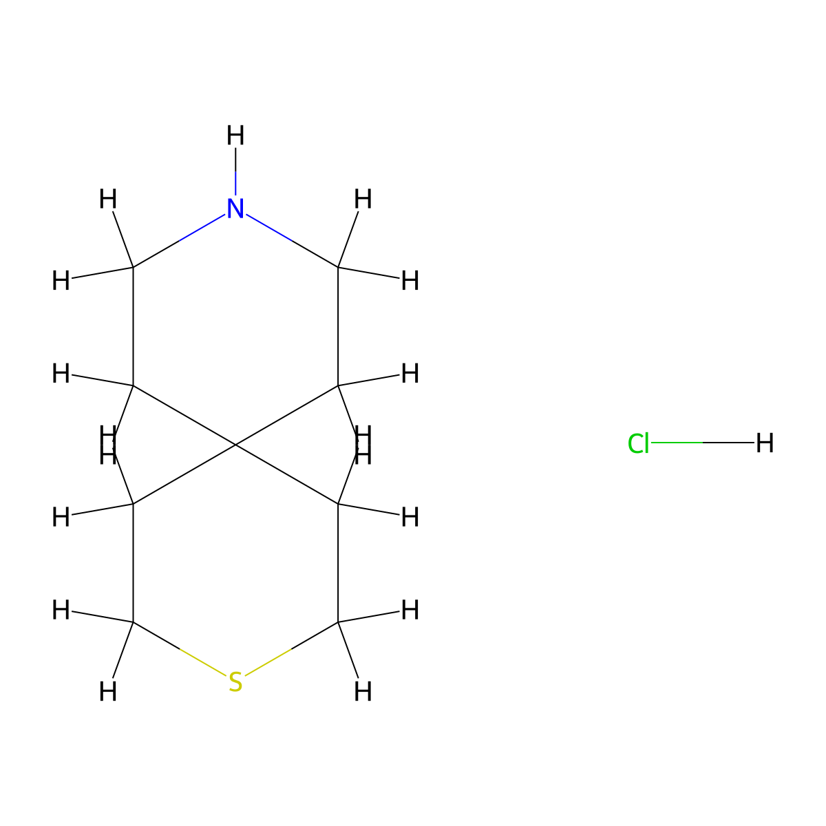 3-Thia-9-azaspiro[5.5]undecane hydrochloride molecular structure, CAS 2060009-04-1