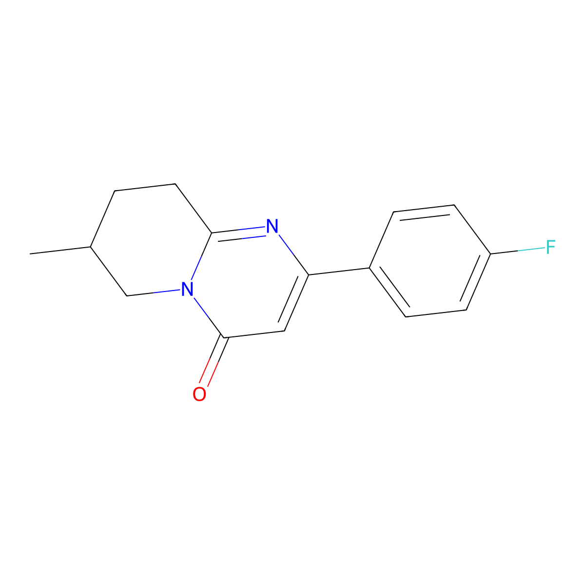 2-(4-Fluorophenyl)-7-methyl-4H,6H,7H,8H,9H-pyrido[1,2-a]pyrimidin-4-one molecular structure, CAS 2060009-13-2