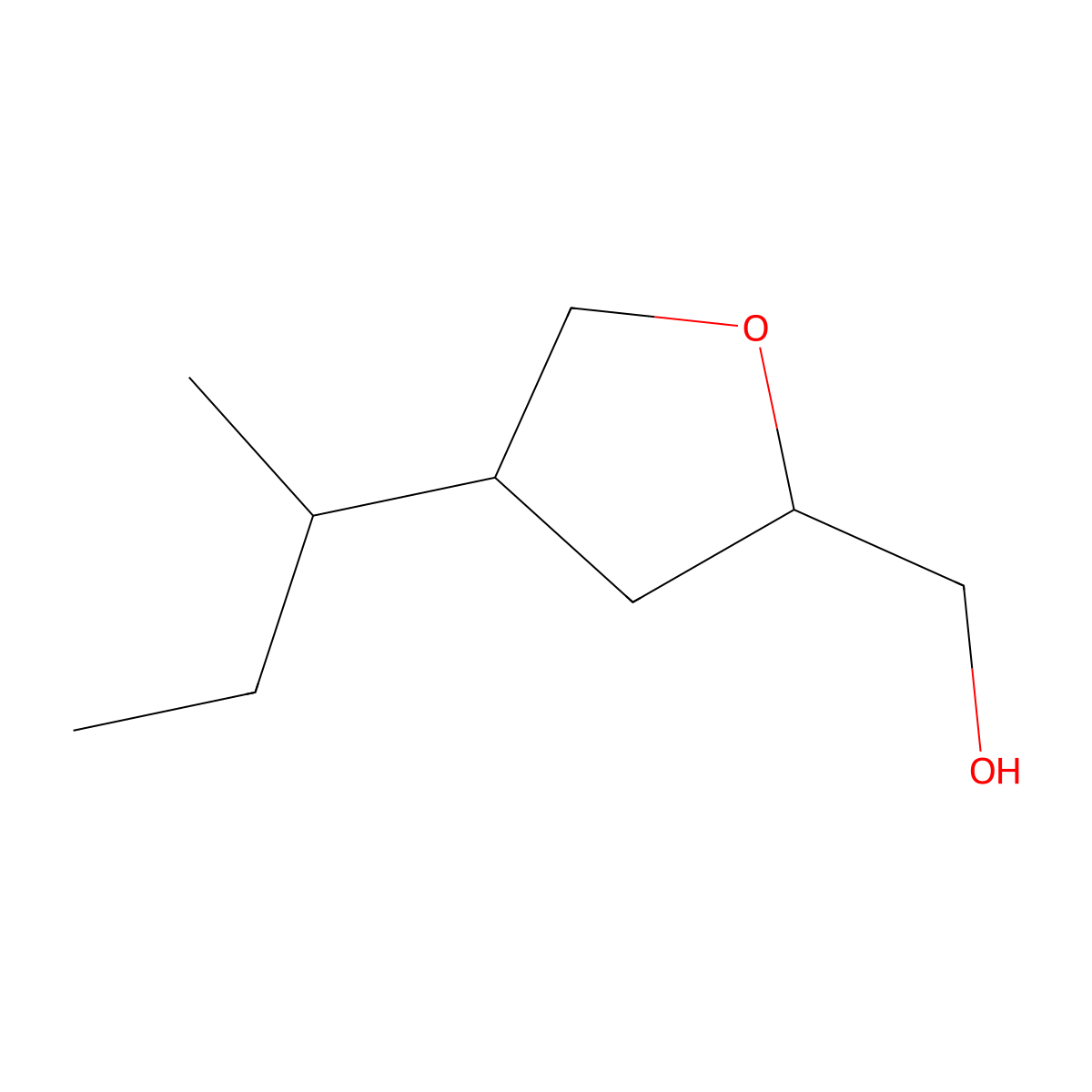 [4-(Butan-2-yl)oxolan-2-yl]methanol molecular structure, CAS 2060009-23-4