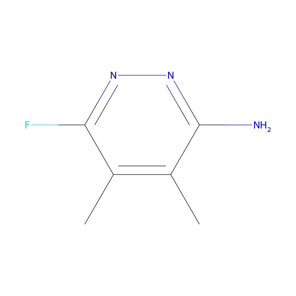 6-Fluoro-4,5-dimethylpyridazin-3-amine molecular structure, CAS 2060019-79-4