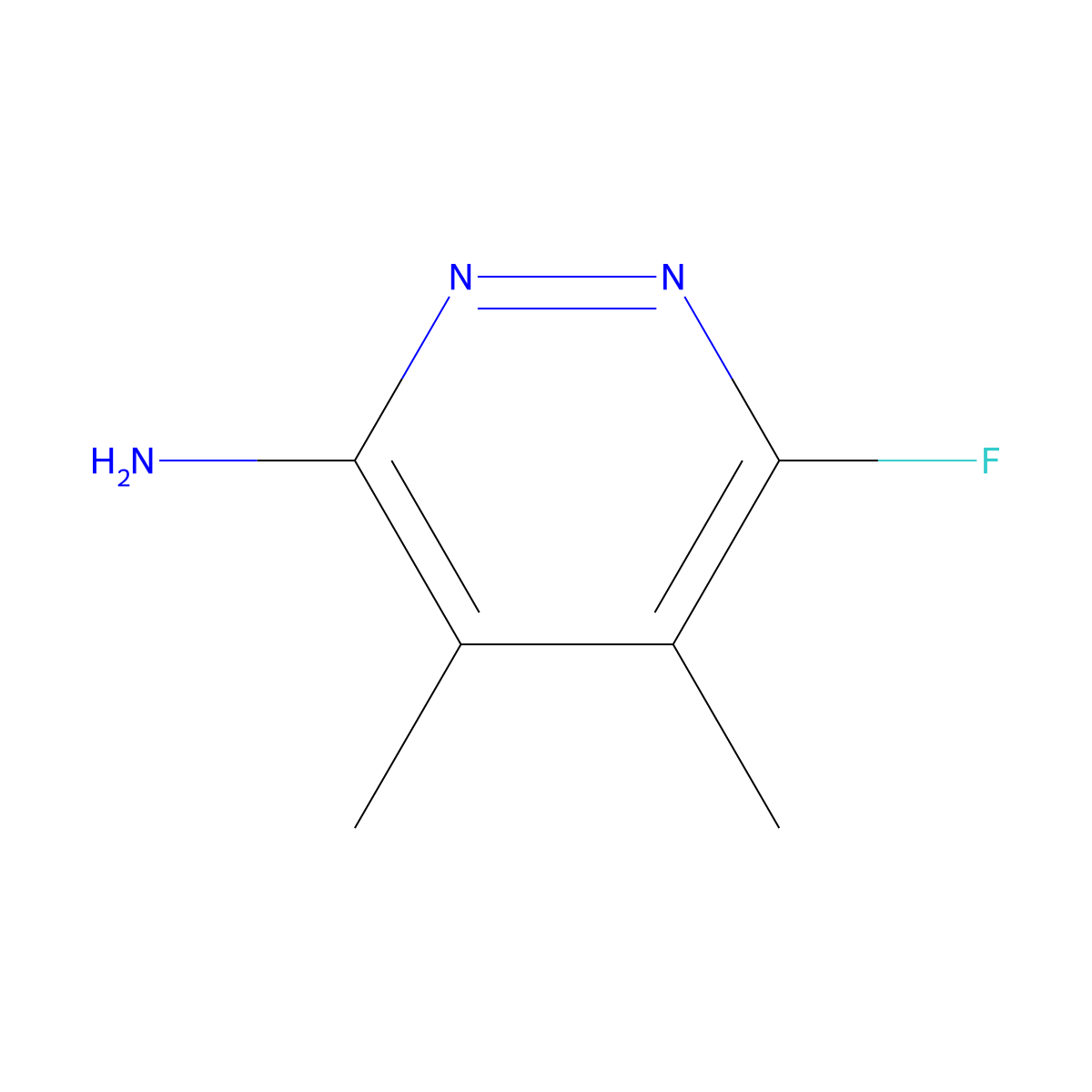 6-Fluoro-4,5-dimethylpyridazin-3-amine molecular structure, CAS 2060019-79-4