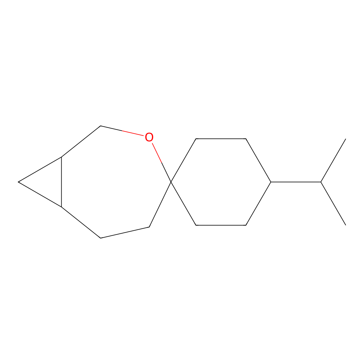 4'-(Propan-2-yl)-3-oxaspiro[bicyclo[5.1.0]octane-4,1'-cyclohexane] molecular structure, CAS 2060019-82-9
