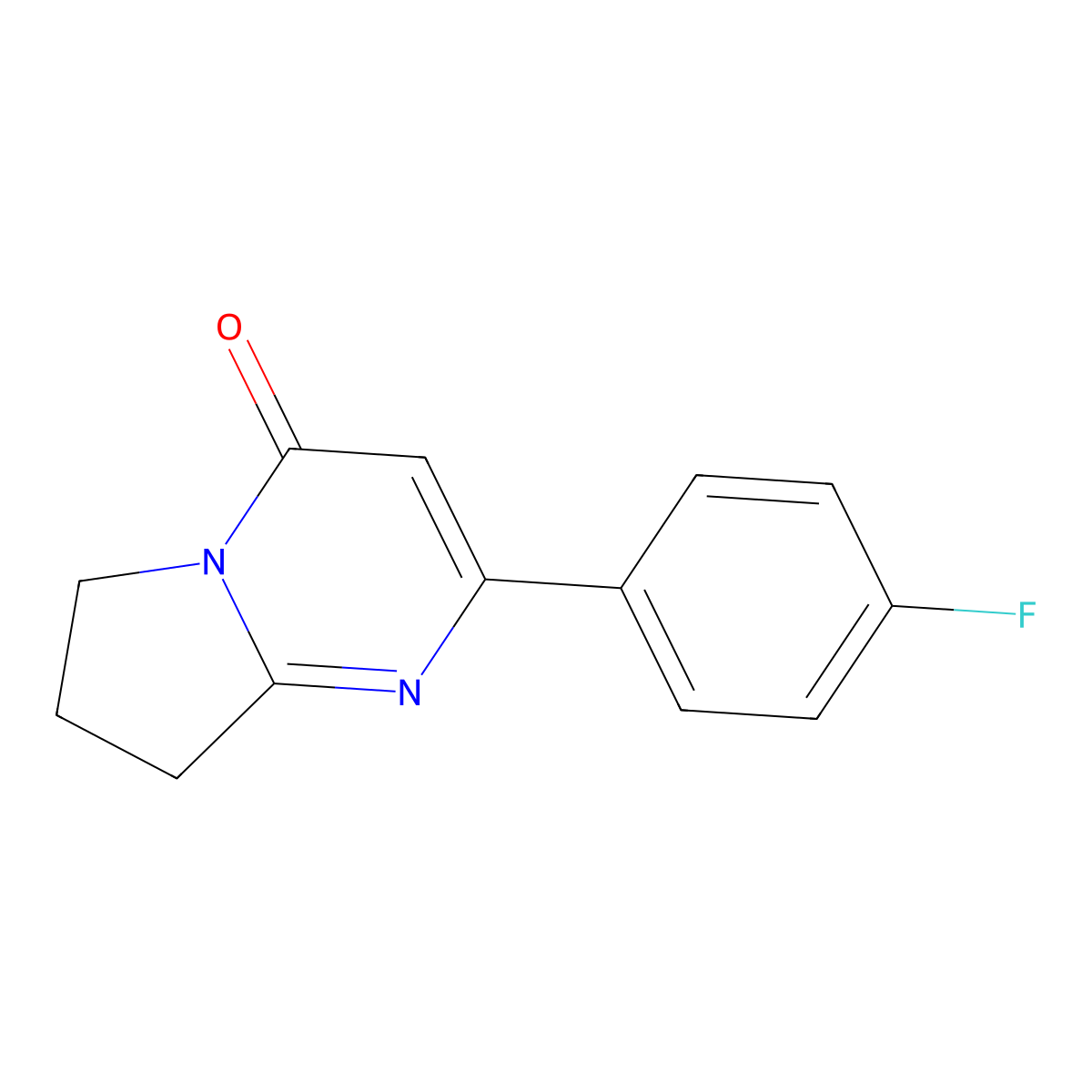 2-(4-Fluorophenyl)-4H,6H,7H,8H-pyrrolo[1,2-a]pyrimidin-4-one molecular structure, CAS 2060019-83-0