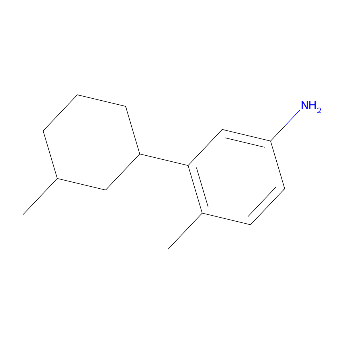 4-Methyl-3-(3-methylcyclohexyl)aniline molecular structure, CAS 2060019-85-2