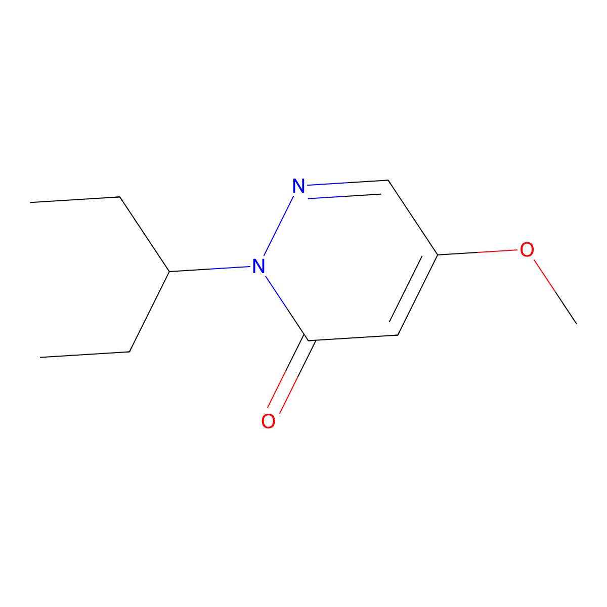 5-Methoxy-2-(pentan-3-yl)-2,3-dihydropyridazin-3-one molecular structure, CAS 2060019-87-4
