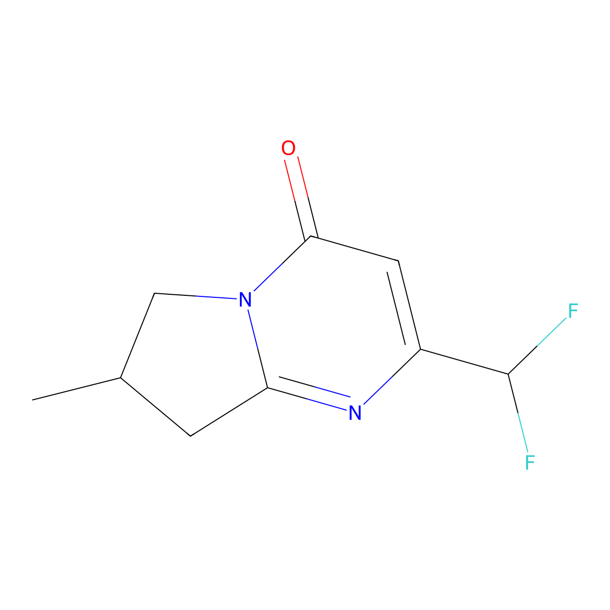 2-(Difluoromethyl)-7-methyl-4H,6H,7H,8H-pyrrolo[1,2-a]pyrimidin-4-one molecular structure, CAS 2060019-91-0