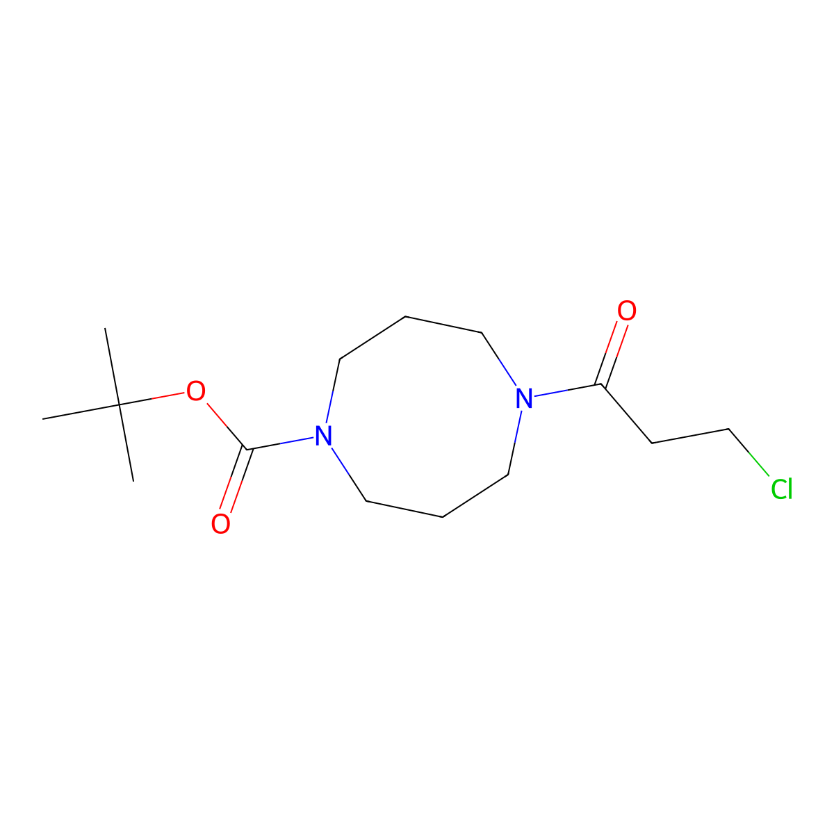 tert-Butyl 5-(3-chloropropanoyl)-1,5-diazocane-1-carboxylate molecular structure, CAS 2060019-94-3
