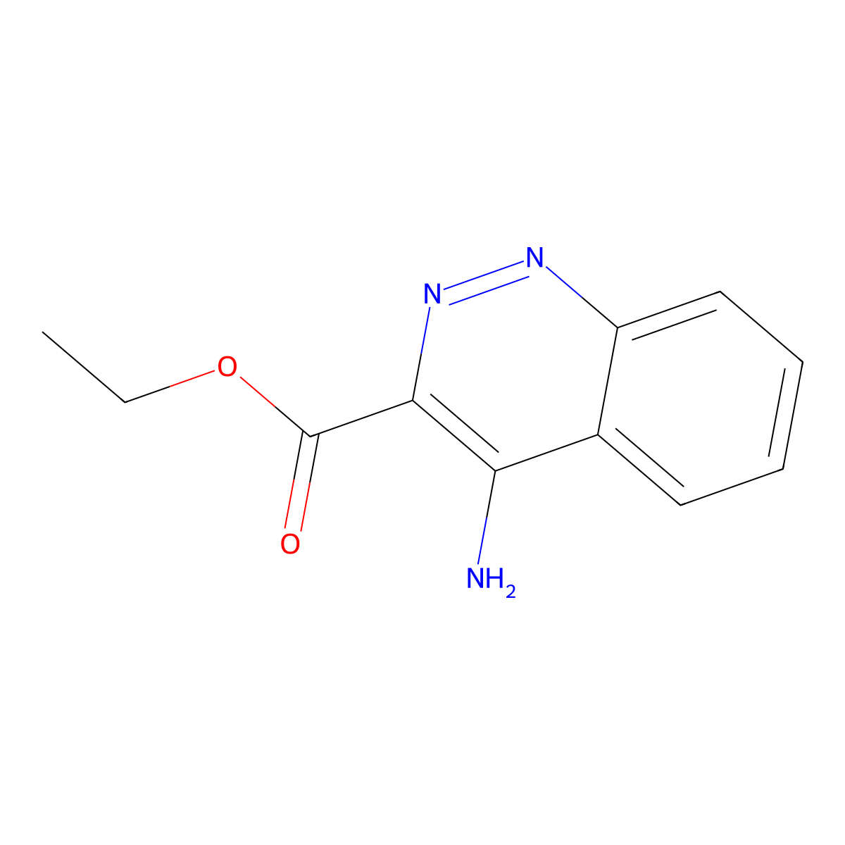 Ethyl 4-aminocinnoline-3-carboxylate molecular structure, CAS 206002-69-9