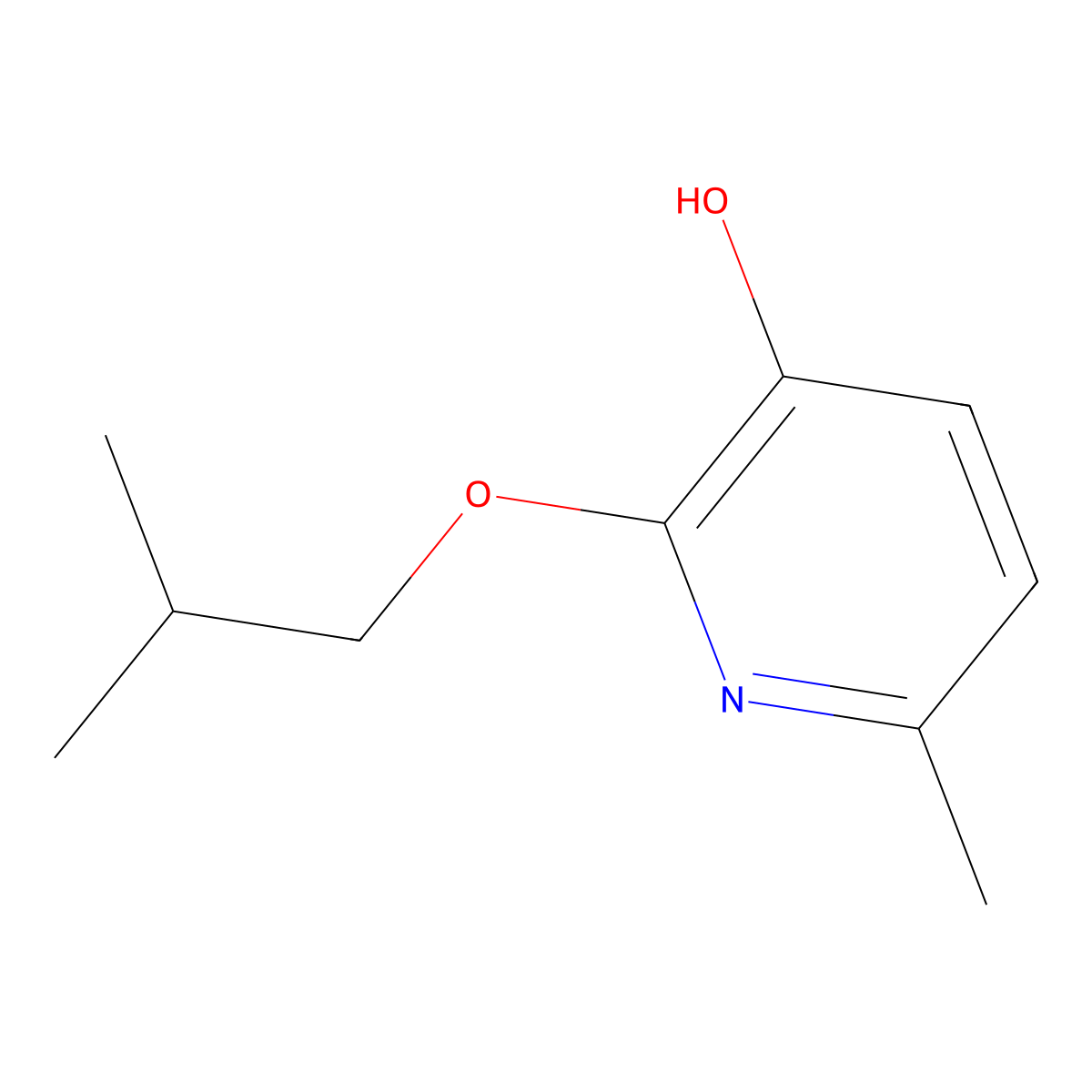 6-Methyl-2-(2-methylpropoxy)pyridin-3-ol molecular structure, CAS 2060020-08-6