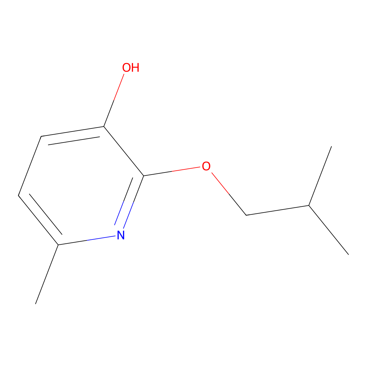 6-Methyl-2-(2-methylpropoxy)pyridin-3-ol molecular structure, CAS 2060020-08-6