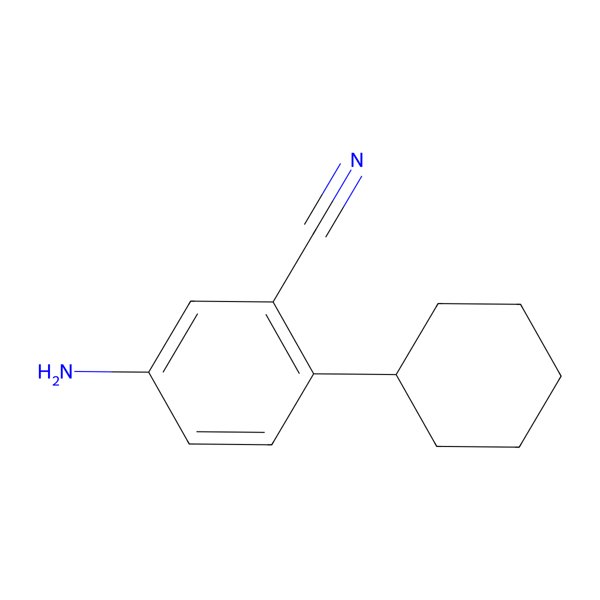 5-Amino-2-cyclohexylbenzonitrile molecular structure, CAS 2060020-09-7