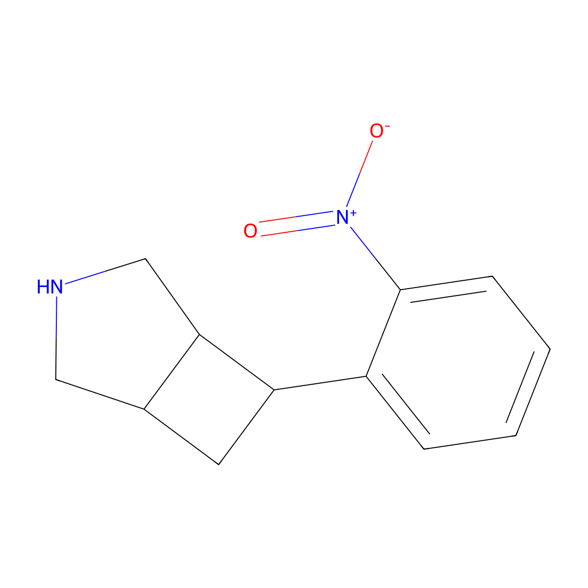 6-(2-Nitrophenyl)-3-azabicyclo[3.2.0]heptane molecular structure, CAS 2060020-12-2