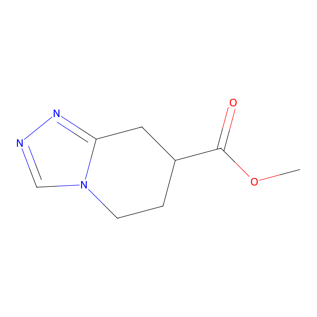 Methyl 5H,6H,7H,8H-[1,2,4]triazolo[4,3-a]pyridine-7-carboxylate molecular structure, CAS 2060020-25-7