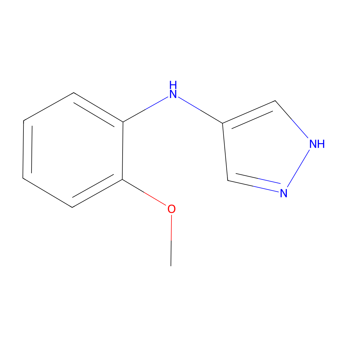 N-(2-Methoxyphenyl)-1H-pyrazol-4-amine molecular structure, CAS 2060020-35-9