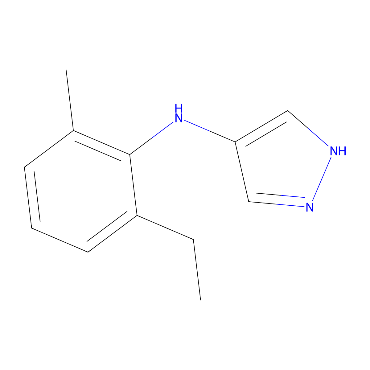 N-(2-Ethyl-6-methylphenyl)-1H-pyrazol-4-amine molecular structure, CAS 2060020-38-2