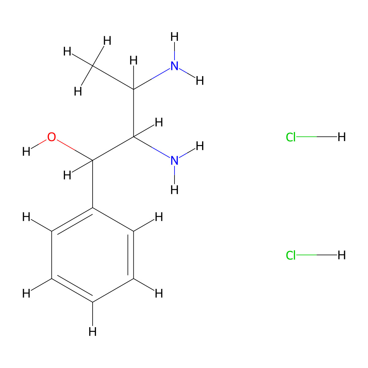 2,3-Diamino-1-phenylbutan-1-ol dihydrochloride molecular structure, CAS 2060020-52-0