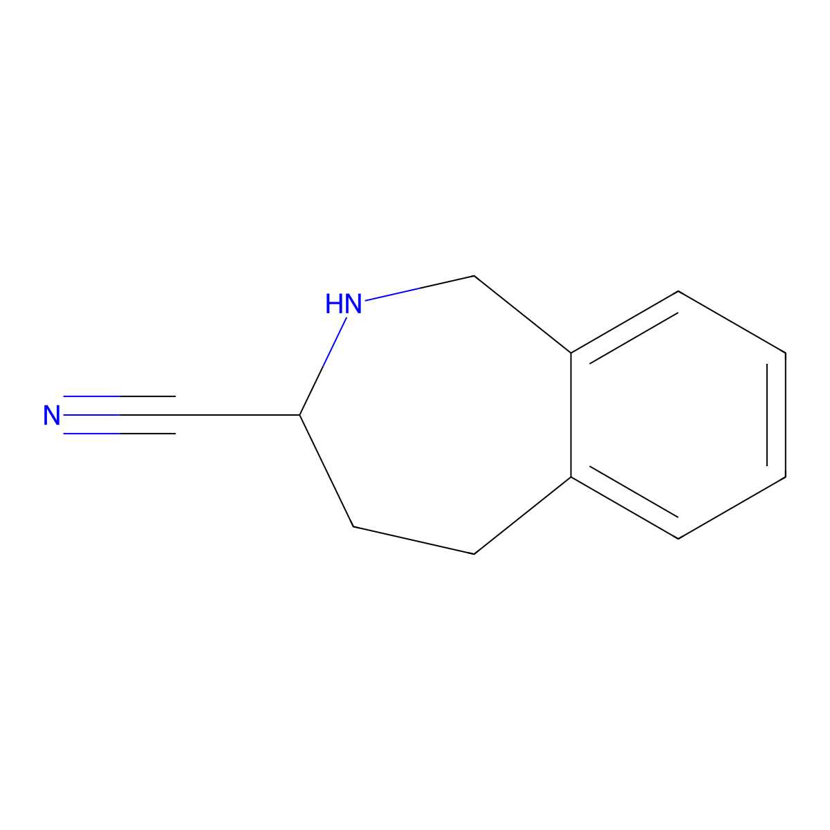 2,3,4,5-Tetrahydro-1H-2-benzazepine-3-carbonitrile molecular structure, CAS 2060020-71-3