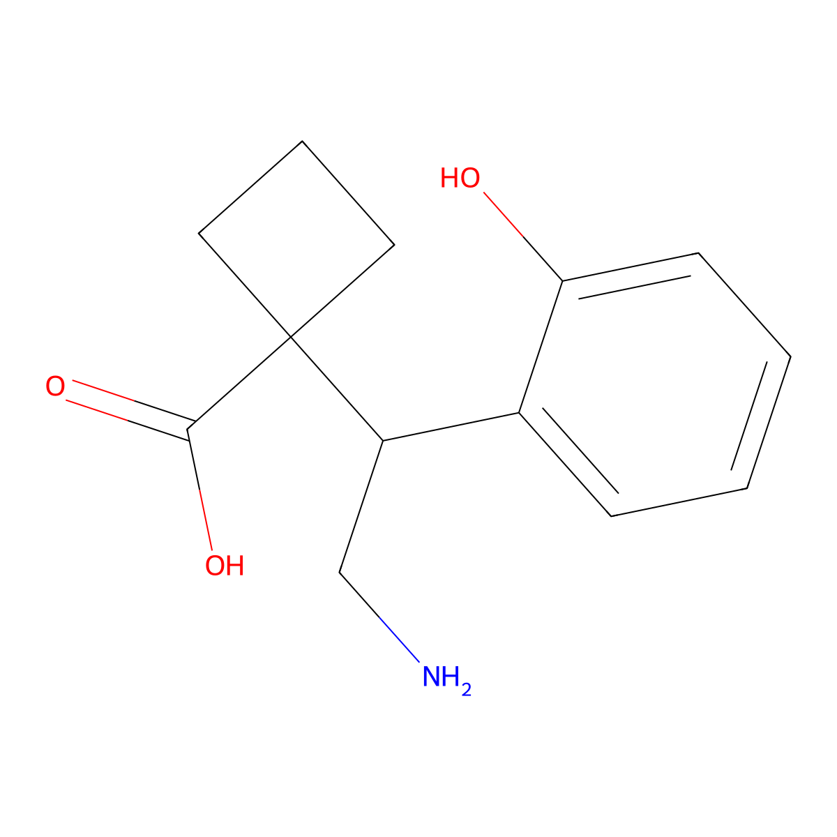1-[2-Amino-1-(2-hydroxyphenyl)ethyl]cyclobutane-1-carboxylic acid molecular structure, CAS 2060021-03-4