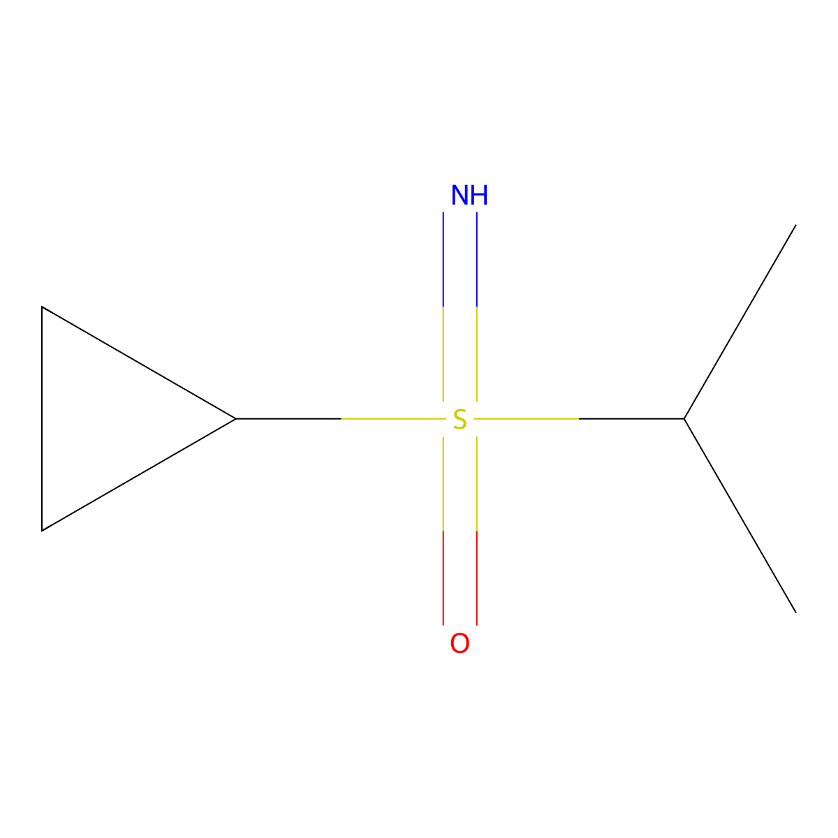Cyclopropyl(imino)(propan-2-yl)-lambda6-sulfanone molecular structure, CAS 2060021-30-7