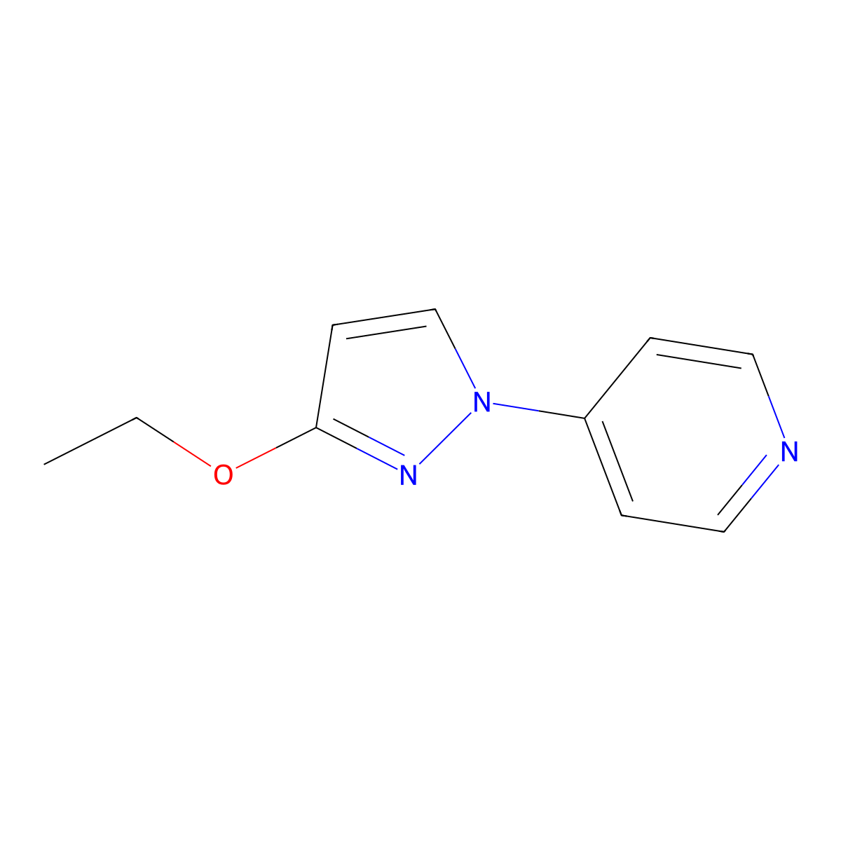 4-(3-Ethoxy-1H-pyrazol-1-yl)pyridine molecular structure, CAS 2060021-66-9