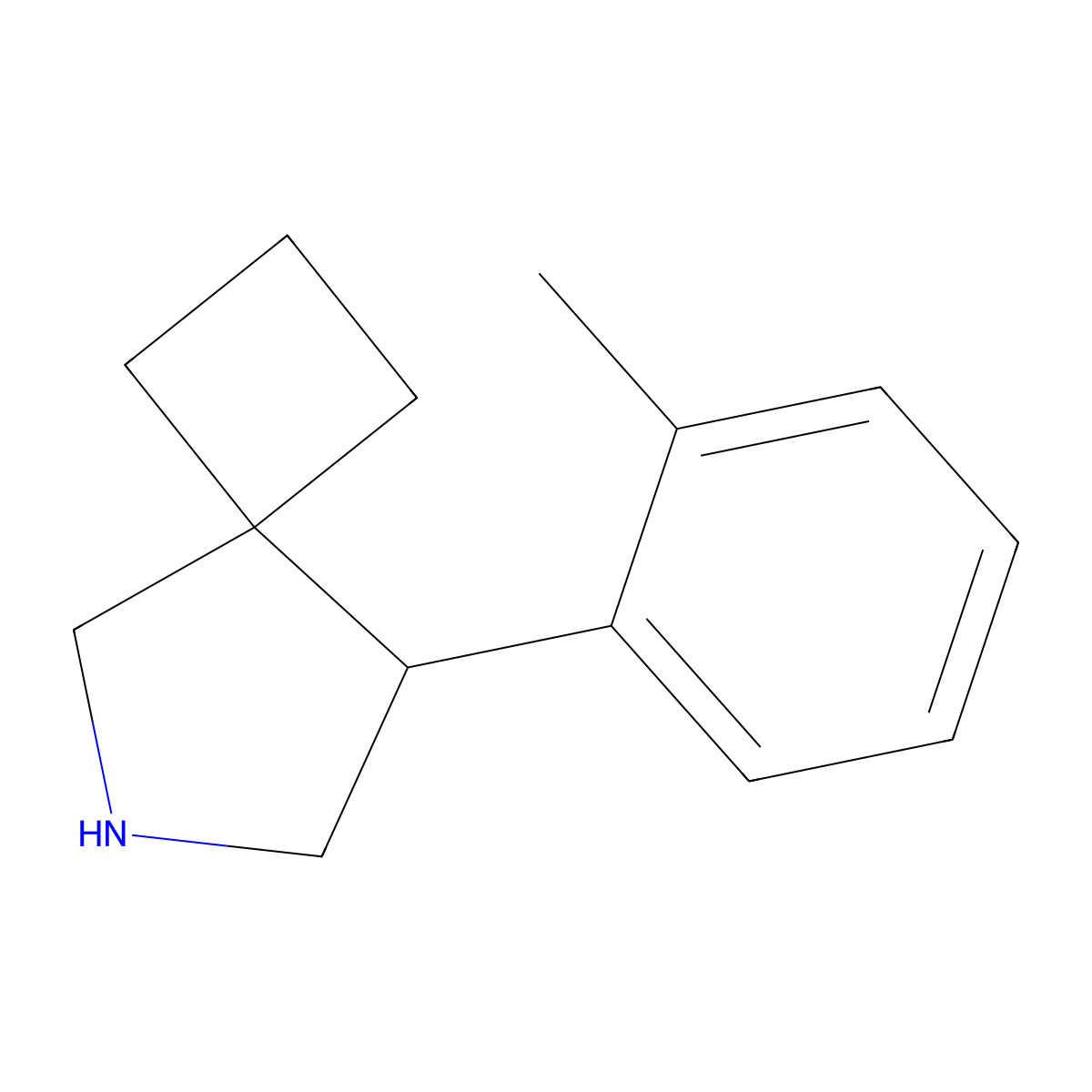 8-(2-Methylphenyl)-6-azaspiro[3.4]octane molecular structure, CAS 2060024-19-1