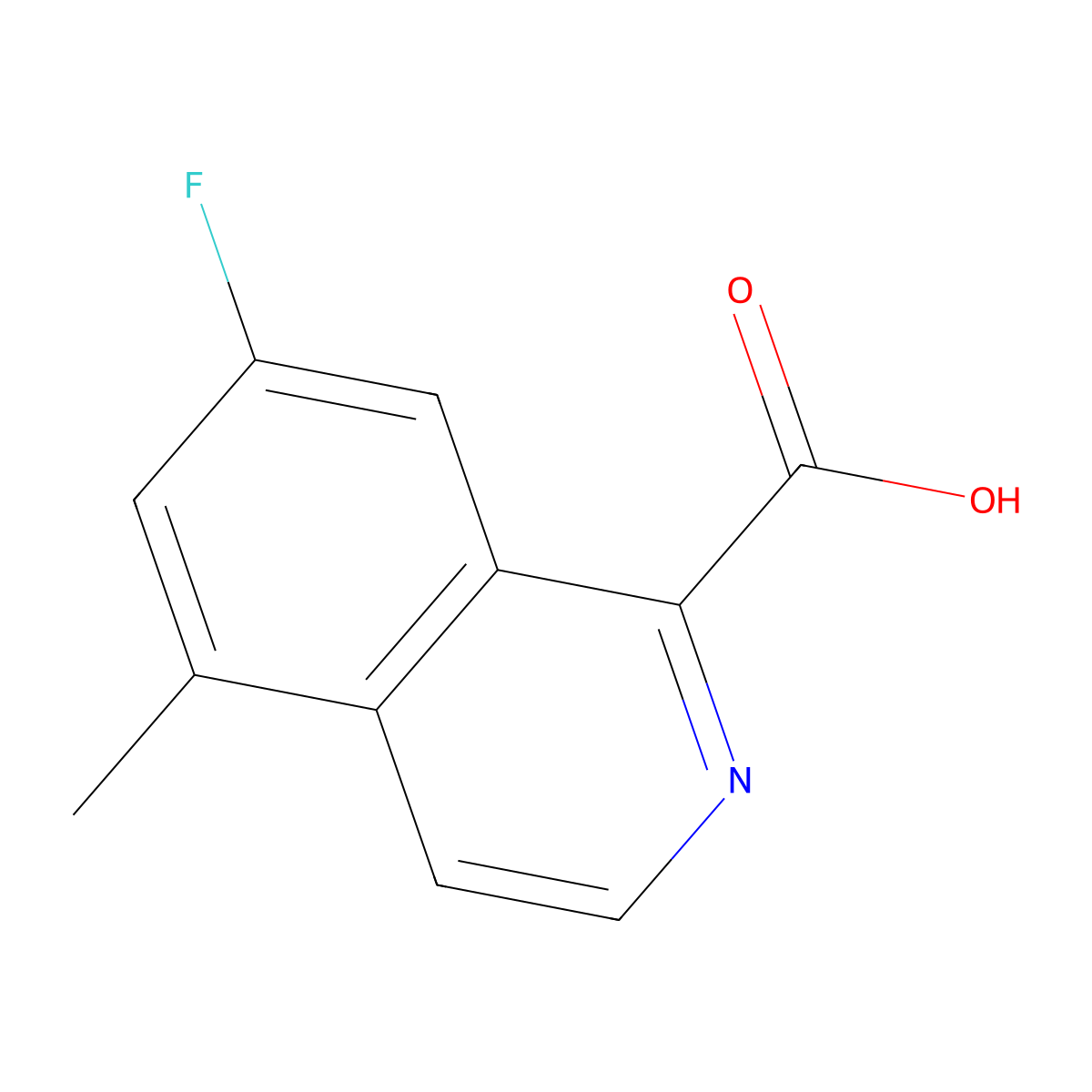 7-Fluoro-5-methylisoquinoline-1-carboxylic acid molecular structure, CAS 2060024-25-9